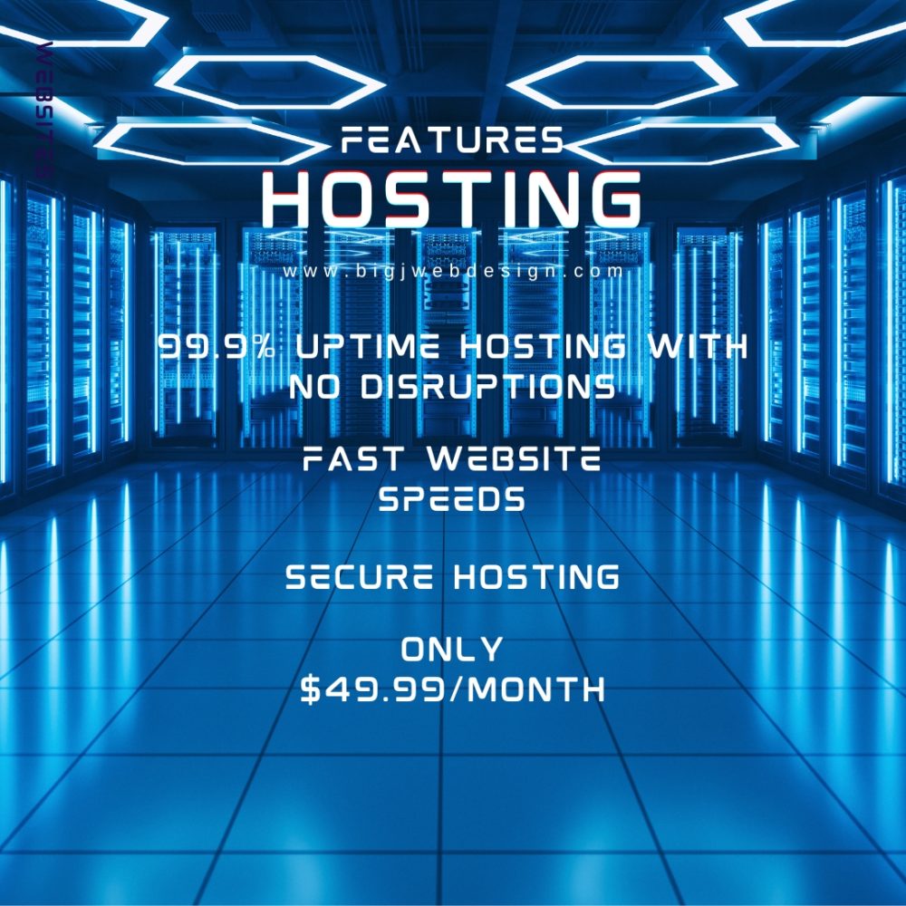 Big J Web Design - Hosting Subscribe Features